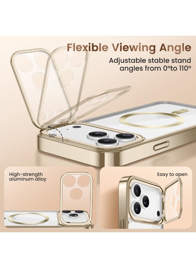 GolbinBox Magnetic for iPhone 17 Pro Max Case with Stand, [Compatible with MagSafe], Camera Control Capture Button, 17FT Military-Grade Protection, Shockproof Slim Phone Case 6.9"(Gold) - Image 5